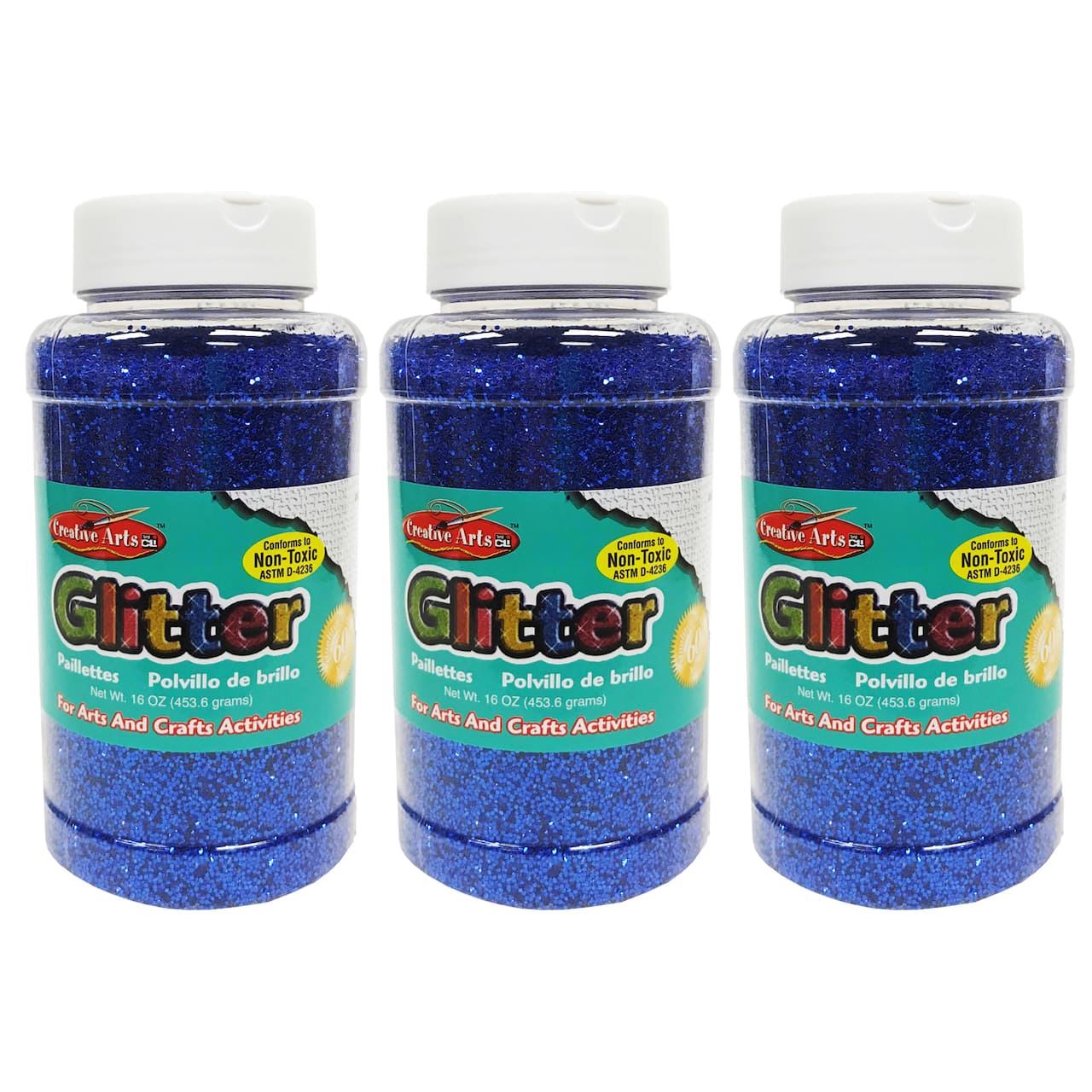 Charles Leonard Creative Arts™ 16oz. Glitter, 3ct.